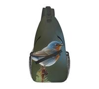 Pochette Epaule Oiseau Bleu En Vol Sac Bandouliere Avec Bandoulière Réglable Sac À Dos Grande Capacité Sac A Main Bandoulieres Pour Voyages Course À Pied Cyclisme