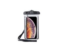 Pochette Etanche IPX8 pour Smartphone Universel avec Cordon au Tour de Cou Noir