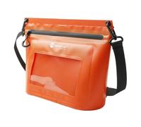 Pochette étanche pour rangement au sec, sangle réglable, résistante à l'eau, pochette pour téléphone, sac à bandoulière pour parc aquatique, voyage, Orange, M, 32 x 32 cm