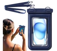 Pochette étanche pour téléphone, IPX8 étanche pour téléphone portable, pochette étanche pour téléphone, étui de protection d'écran tactile, accessoires de natation sous-marine pour kayak, bleu marine