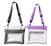 Pochette étanche pour téléphone lot de 2 pièces avec cordon large réglable | Sac Etanche Pour Téléphone De Plage pour piscine, rivière, lac, , vacances, croisière, natation, plongée, kayak