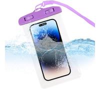 Pochette Étanche pour Téléphone - Pochette Aquatique pour Mobile - Légère Tactile Transparent Porte-Cou pour Téléphone pour Rafting Camping Snorkeling Parc Aquatique Pêche