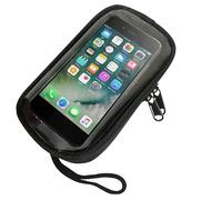 Pochette étanche pour téléphone Portable - Sac de téléphone pour Moto à adsorption magnétique avec écran Tactile Transparent | Étui de étanche à Fermeture éclair avec Prise réservée pour la