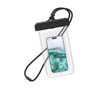 Pochette Étanche Renforcée Flottante pour Smartphone avec Cordon au Tour de Cou Transparent