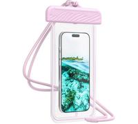 Pochette Étanche - FORCE CASE - Modèle Renforcé - IPX8 - Cordon au Tour de Cou - Rose