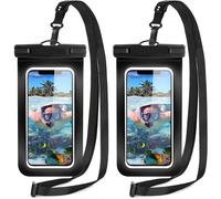 Pochette étanche universelle à double fermeture pour téléphone, fenêtres transparentes pour des photos sous-marines d'une netteté