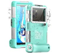 Pochette Étanche Universelle IPX8 - Coque Protection Plongée 15M - Compatible iPhone, Samsung, Huawei, Xiaomi, Oppo, Vivo, LG - Smartphones 4.7-6.8" - Housse sous-Marine (lBleu Sarcelle)