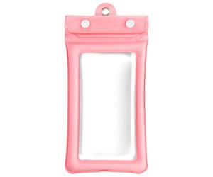 Pochette Étanche Universelle Pour Smartphone Avec Dragonne Tour de Cou Rose