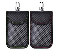 Pochette Etui Anti RFID cle Voiture, Lot de 2 Signal Blocage Faraday Pochette Sac De Faraday, Pochettes Blocage Signal RFID pour Clé Voiture