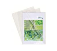 Exacompta Boîte de 100 pochettes coin en PVC 14/100 ème. Coloris cristal.