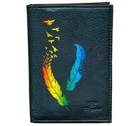 Pochette Etui Portefeuille, Porte Monnaie, Cartes, papiers Plume Colore