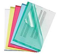 Exacompta Carton de 100 Pochettes coins A4 Lisse Cristal