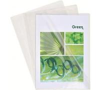 Exacompta Boîte de 100 pochettes coin en PVC 14/100 ème. Coloris cristal.