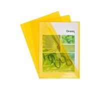 Pochette Exacompta - Etui de 100 pochettes à coins A4 PVC lisse Jaune