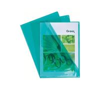 Pochette Exacompta - Etui de 100 pochettes à coins A4 PVC lisse Vert