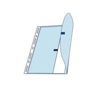 Pochette Exacompta - Sachet de 10 pochettes-plan perforées A4 avec rabat + velcro