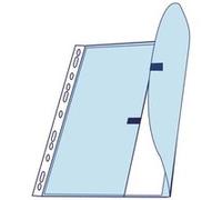 Pochette Exacompta - Sachet de 10 pochettes-plan perforées A4 avec rabat + velcro G