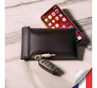 Pochette Faraday 10×20 cm - Protection Anti-Ondes pour Smartphone, Clés de Voiture et Cartes Bancaires - Sécurité RFID, Anti-Piratage et Waterproof