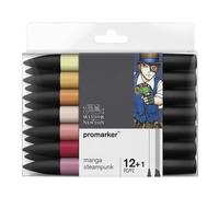 W&N PROMARKER SET X12+1 MANGA STEAMPUNK