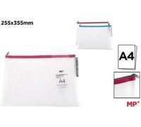 Pochette filet A4 Eva avec fermeture éclair MIX