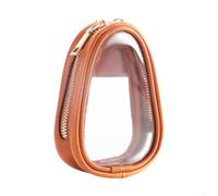 Pochette fonctionnelle en cuir avec zone de visualisation transparente conçue pour bracelets, montres et petits souvenirs