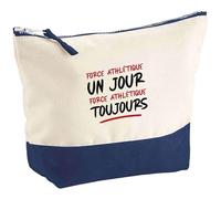 Pochette Force athlétique Toujours | Pouch | Idée Trousse Toilette Maquillage Cadeau Anniversaire Fête Original Famille Travail Départ Collègue Retraite