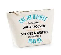 Pochette - Formidable - Trousse Infirmière - Coton 100% - Zippée - 28cm x 19cm x 9cm