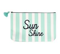 Pochette fraicheur à rayures SUNSHINE modèle "Sunshine" bleu