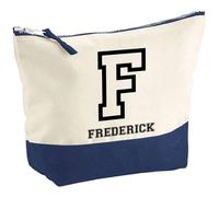 Pochette Frederick Lettre Sport | Grand Format | Idée Cadeau Prénom Style Basket Université Anniversaire Oncle Parrain Beau Papa Collègue Départ Retraite Noël