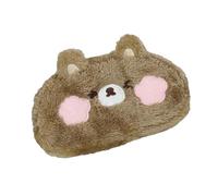 Pochette Furry Bear - Adorable Étui En Peluche En Peluche, Organisateur De Stylos Légers, Sac De Rangement Esthétique Kawaii, Conteneur Multifonctionnel | Cadeau Pour Les Étudiants, Support De Fournit