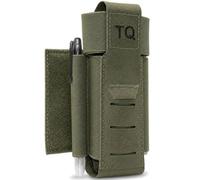 Pochette Garrot Tactique Molle avec Panneau Auto-Agrippant Amovible | Support TQ avec Porte-Stylo et Façade Découpée Laser for Ceinture, Gilet, Sac, Airsoft Entraînement Extérieur