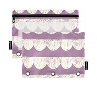 Pochette géométrique simple (1) perforée à 3 trous pour classeur avec fermeture éclair pour enfants, Géométrique simple (1), 1 sizex2, Dessin animé