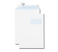 Pochette gpv everyday adhesi ve vélin blanc 90g c4 229x324mm fenêtre 50x100mm boîte 250 unités