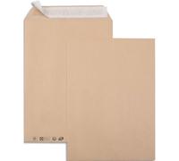 Pochette gpv kraft brun 90g silencieux auto-adhésive 260x330mm sachet 50 unités