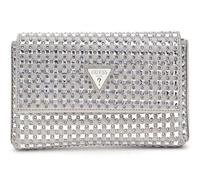 Pochette - GUESS - Zalina Mini Flap Clutch - Argenté - 100% polyester - Pour femme