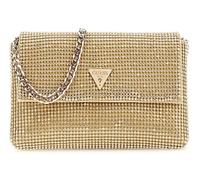 Pochette - GUESS - Zalina Mini Flap Clutch - Beige - Doré - Sac de soirée avec cordon amovible