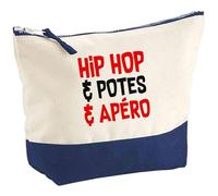 Pochette Hip hop potes apéro | Pouch | Idée Trousse Toilette Maquillage Cadeau Anniversaire Fête Original Famille Travail Départ Collègue Retraite
