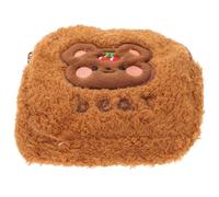 Pochette Hygiénique en Peluche, Fermeture Éclair | Format Portable, Rangement Pratique des Petits Objets, Usage Extérieur, Style Décoratif, pour Toilette