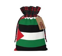 Pochette imprimée drapeau de l'État de Palestine avec cordon de serrage S, sac léger à cordon pour le rangement et l'emballage