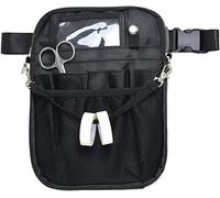 Pochette Infirmiere pour Blouse,Sac Infirmiere, Pochette Aide Soignante, Kit Organiseur infirmière (Sac Uniquement) Noir