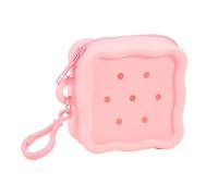 Pochette interchangeable colorée Organisateurs de pièces en silicone imperméables avec fermeture éclair Top Beaux accessoires pour enfants Porte-cartes en silicone Carte souple, c, Taille unique