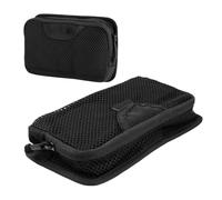 Pochette interne en maille | Sac utilitaire avec crochet et boucle | Porte-outils portable en maille avec fermeture éclair pour intérieur ou extérieur, maison, voyage, camping