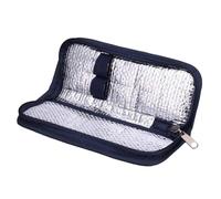 Pochette isotherme à insuline facilement accessible en matériaux pour un usage quotidien (bleu marine)