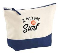 Pochette Je Peux Pas j’AI Surf | Pouch | Idée Trousse Toilette Maquillage Cadeau Anniversaire Fête Original Famille Travail Départ Collègue Retraite
