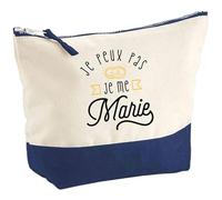 Pochette Je Peux Pas Je me Marie | Pouch | Idée Trousse Toilette Maquillage Cadeau Anniversaire Fête Original Famille Travail Départ Collègue Retraite