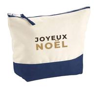 Pochette Joyeux Noel - Pouch - Idée Pochette Rangement Cadeau Anniversaire Fête Original Famille Travail Départ Collègue Retraite Noël. - Marron&Marron - 1