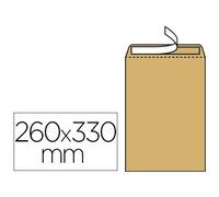 Pochette kraft gpv adhésive économique 24 260x330mm 90g boîte 250 unités