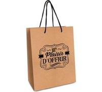 pochette kraft plaisir d'offrir 40x14x32cm - sud trading cd6122 Gris G