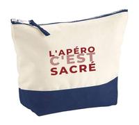 Pochette Lapero Cest Sacre - Pouch - Idée Pochette Rangement Cadeau Anniversaire Fête Original Famille Travail Départ Collègue Retraite Noël. - Bordeaux&Rose - 1