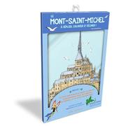 Pochette - Le Mont-Saint-Michel à déplier, colorier et décorer ! - Avec un dépliant à compléter, une planche de stickers et un livret - Claire Zucchelli-Romer - Mila Boutan Eds - Jeux livres objets